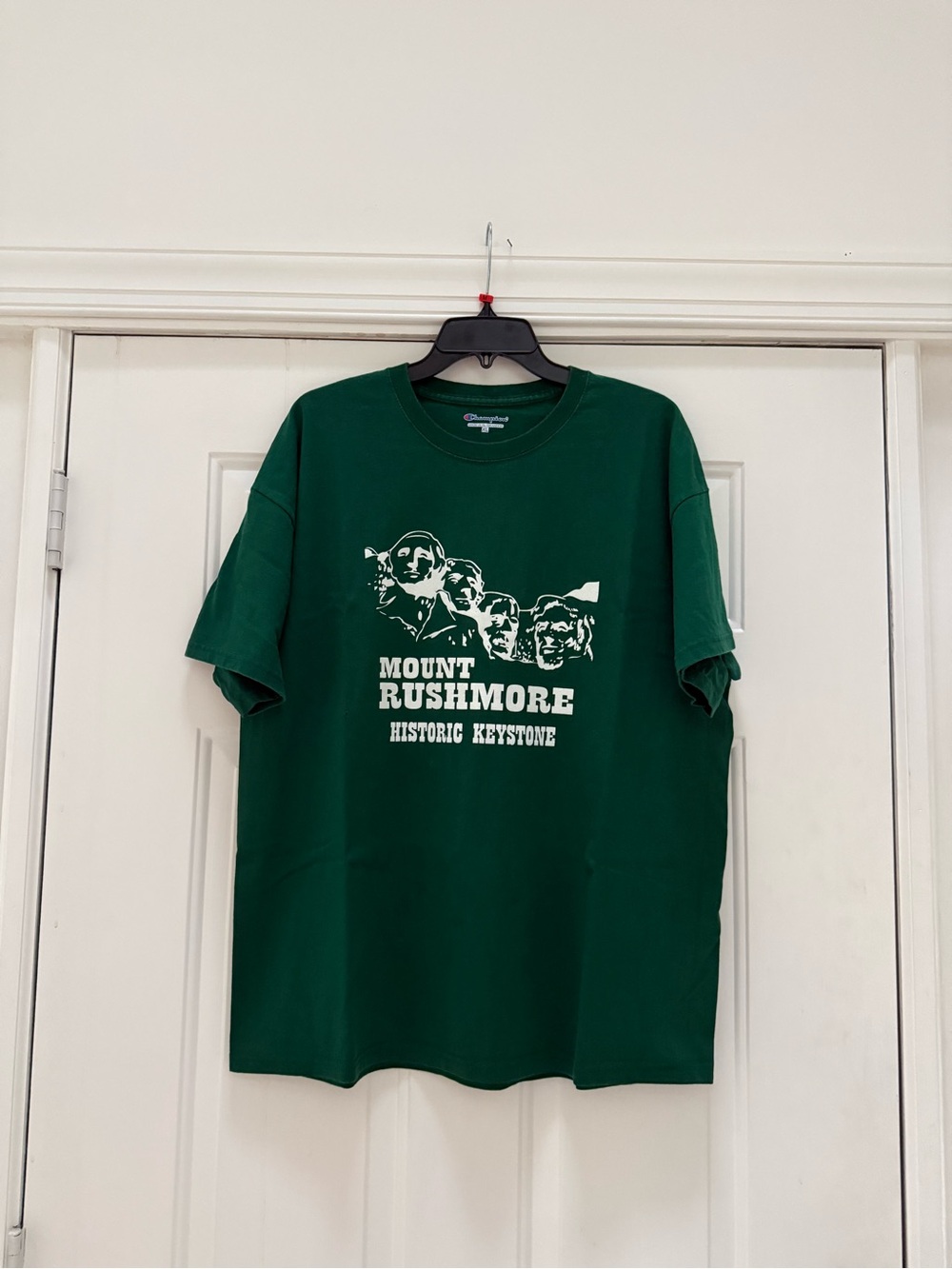 Like New champion Forest Green 'Mount Rushmore' Graphic Tee